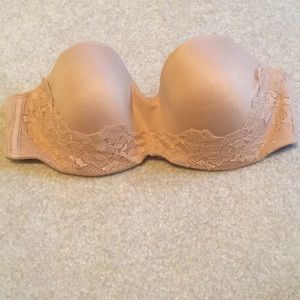 Tan Body by Victoria strapless bra